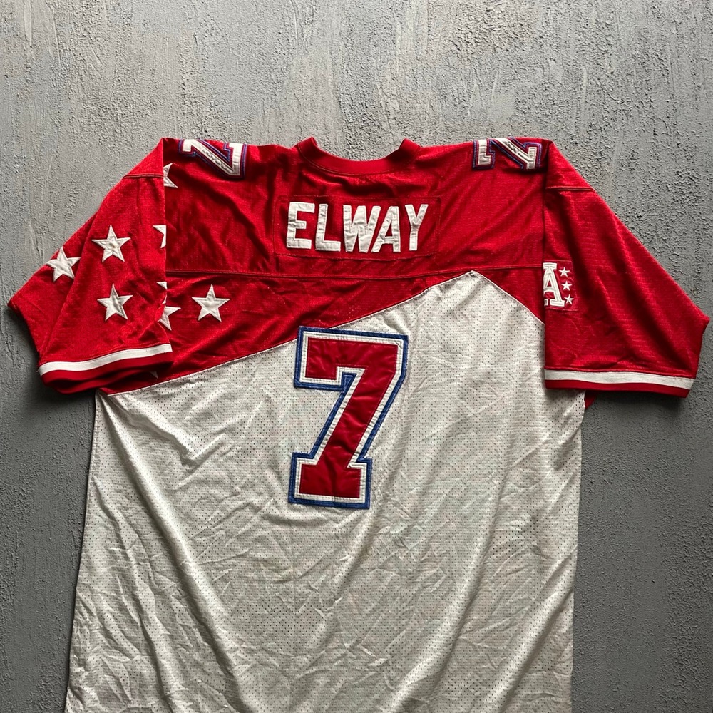 Vintage 1994 NFL Pro Bowl John Elway Jersey Men Size 58 Red White Mitchell Ness